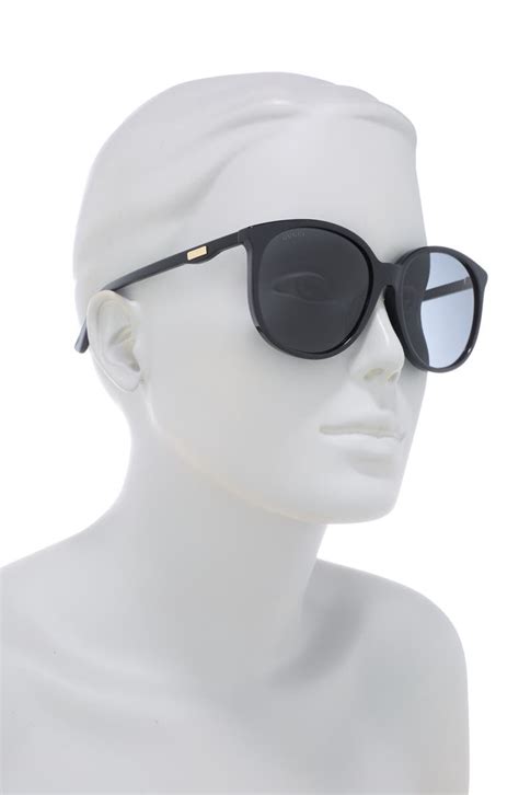 gucci wraparound sunglasses with copper studs on arms|gucci 57mm round sunglasses.